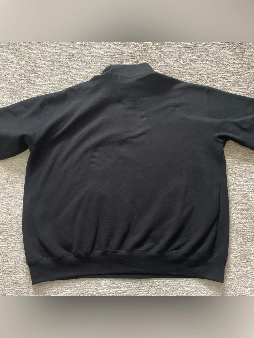 Utah Utes Champion 1/4 Zip Fleece Pullover Sweater Mens Size 2XL Pocket Black